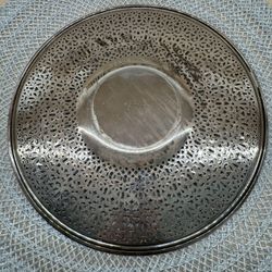 Vintage Beautiful Benedict Plate 668 Decorative Silver Plated Dish 10" Intricate