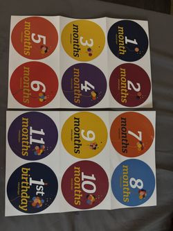 baby 12 mo stickers 