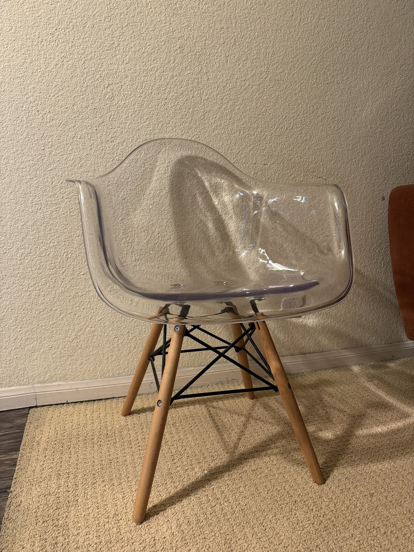 Clear acrylic chair