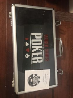 World Series of Poker Chips, Cards, in Case
