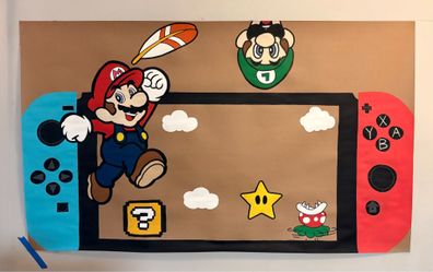 Mario banner 3ft x 5ft (still need to add blue sky and name)