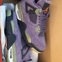 Size 6.5 Jordan 4 Retro Mid Canyon Purple 