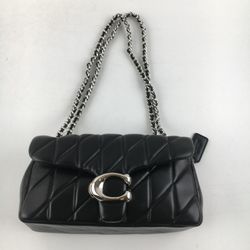 Coach Tabby 26 Black and Silver