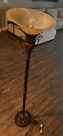 Ornate Torchiere Floor Lamp