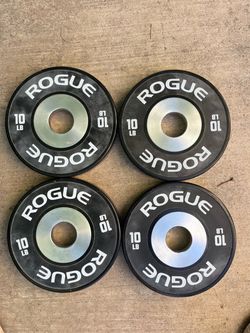 Rogue dumbbell bumper plates 10lb set of 4