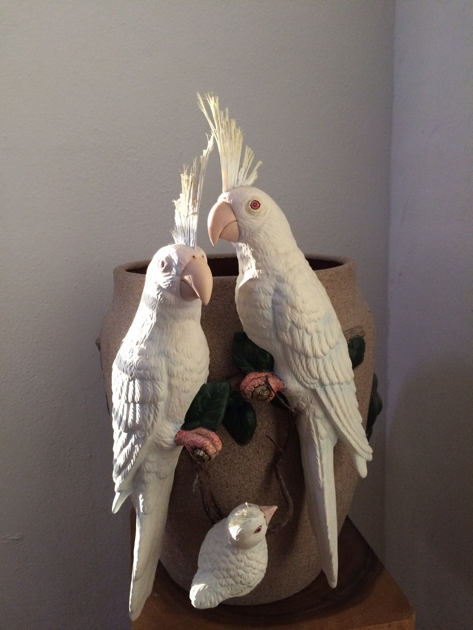 Beautiful Pot Painted Inside And Out Design Goes All Around Pot