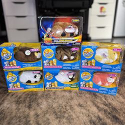 Lot Of 7 Zhu Zhu Hamster Toys! w/boxes Not Tested May Need New Batteries