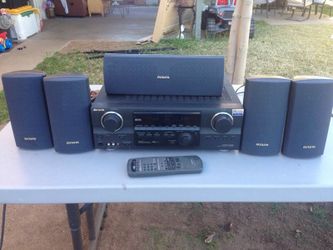 Stereo AV receiver and speakers