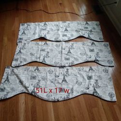 Valance All 3 $30