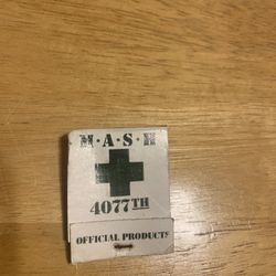 Collectors Vintage “MASH” Dog Tag Matches