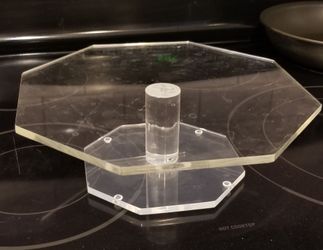 Vintage Lucite Cake Stand 10"