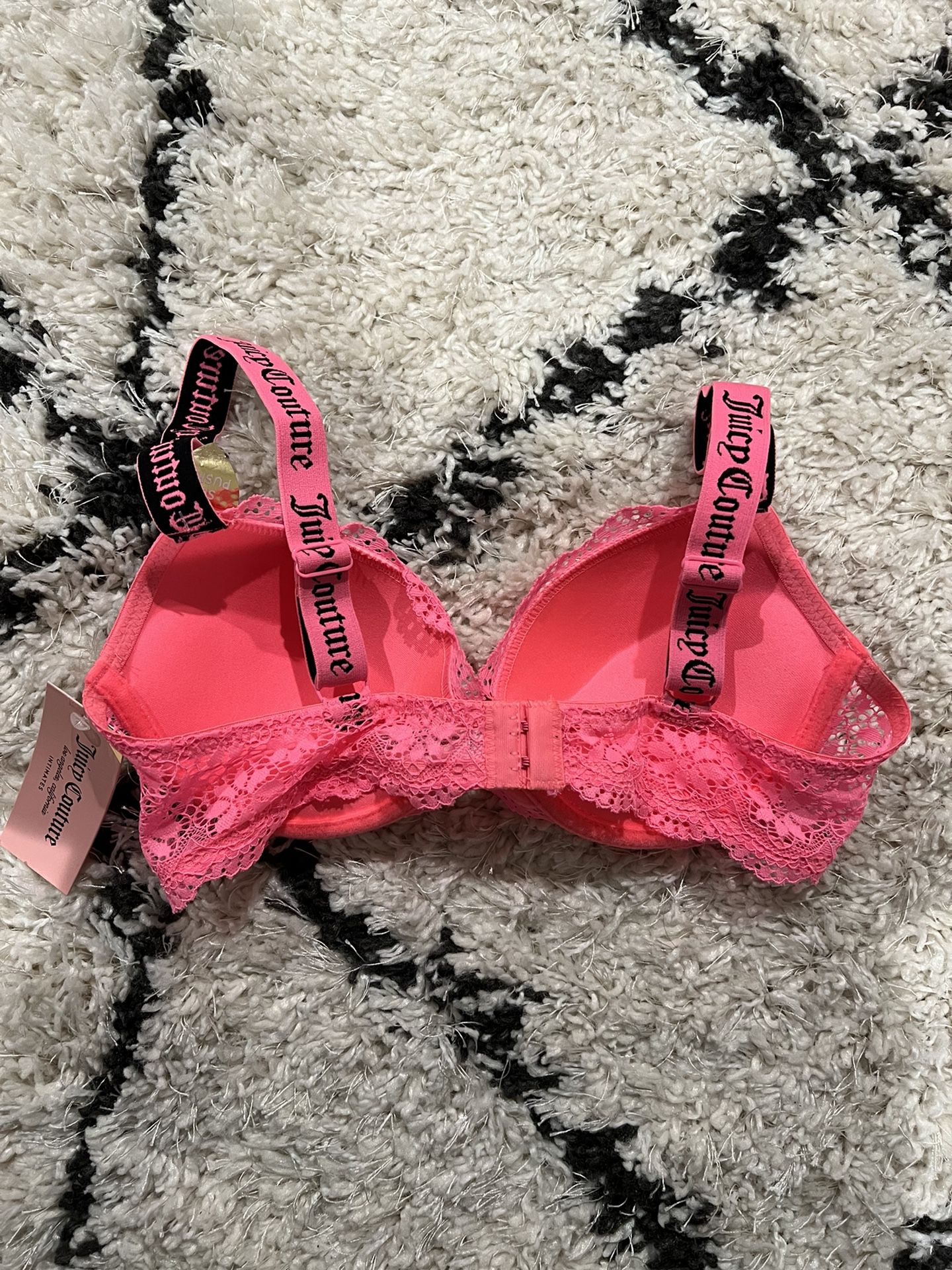 Juicy Couture Sexy Push Up Bra Berry Glam Dark Pink Lace Size 34B - $10 -  From Carol