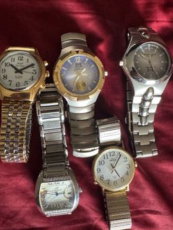 Lot of 5 Mixed Brand Wristwatches