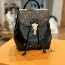 Louis Vuitton Hot Springs Backpack Vernis with Monogram Canvas 