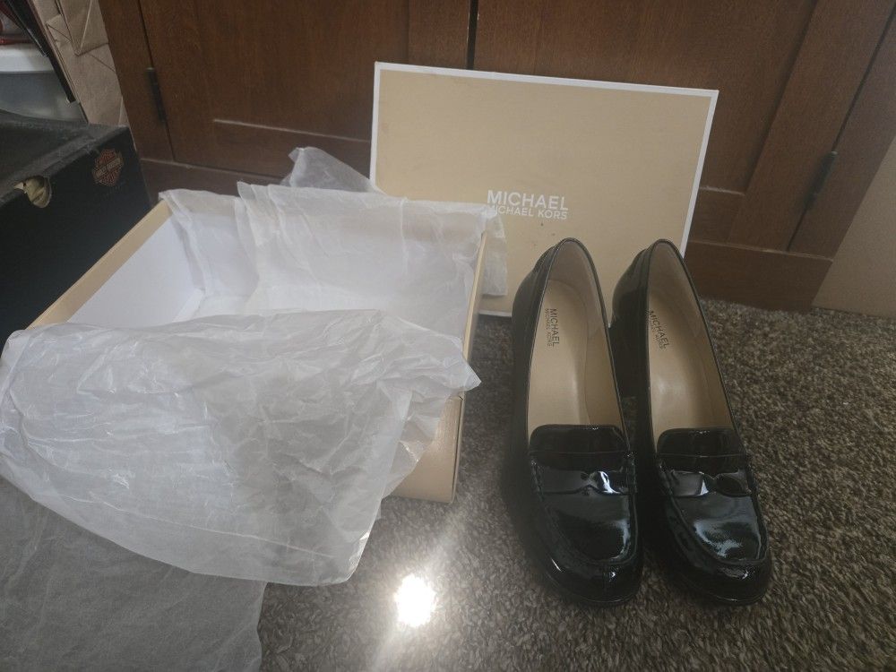 Michael Kors Bayville Loafer Heels-NEW