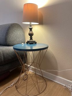 Blue small Side table