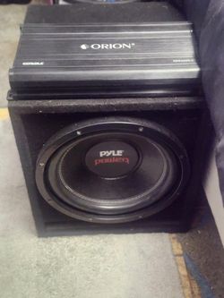 12 Inch Pyle 1200 Watts And A Cobalt 3500 4 Channel Amp $150