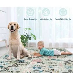 DECOMALL Jasmine 6x9 Washable Rug – Blue/Multi - NEW