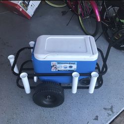 Fishing Cart With 38 Cooler 