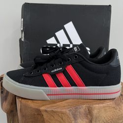 Adidas unisex child Daily 3.0 Skate Shoe, Black/Black/Grey, US 6