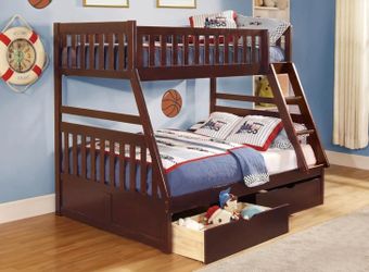 Twin+Full Bunk Bed, furniture, literas, camas, bed