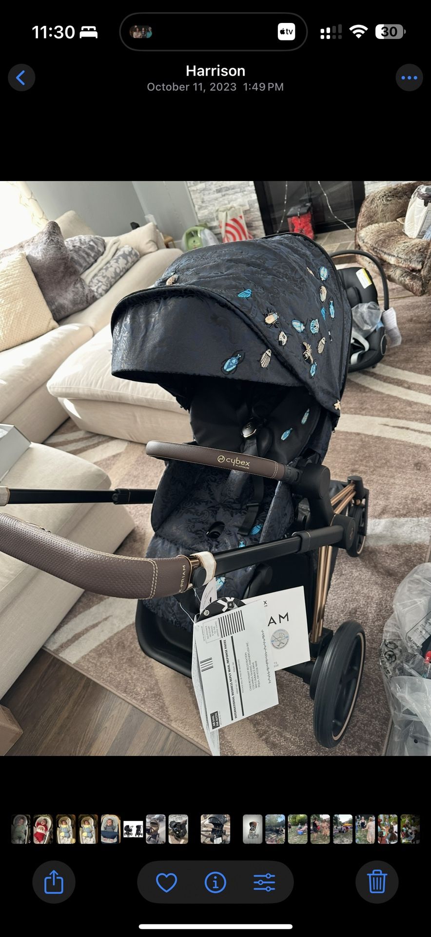 Cybex E Priam Rose gold Frame