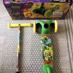Nickelodeon TMNT 3-wheel tilt turn scooter