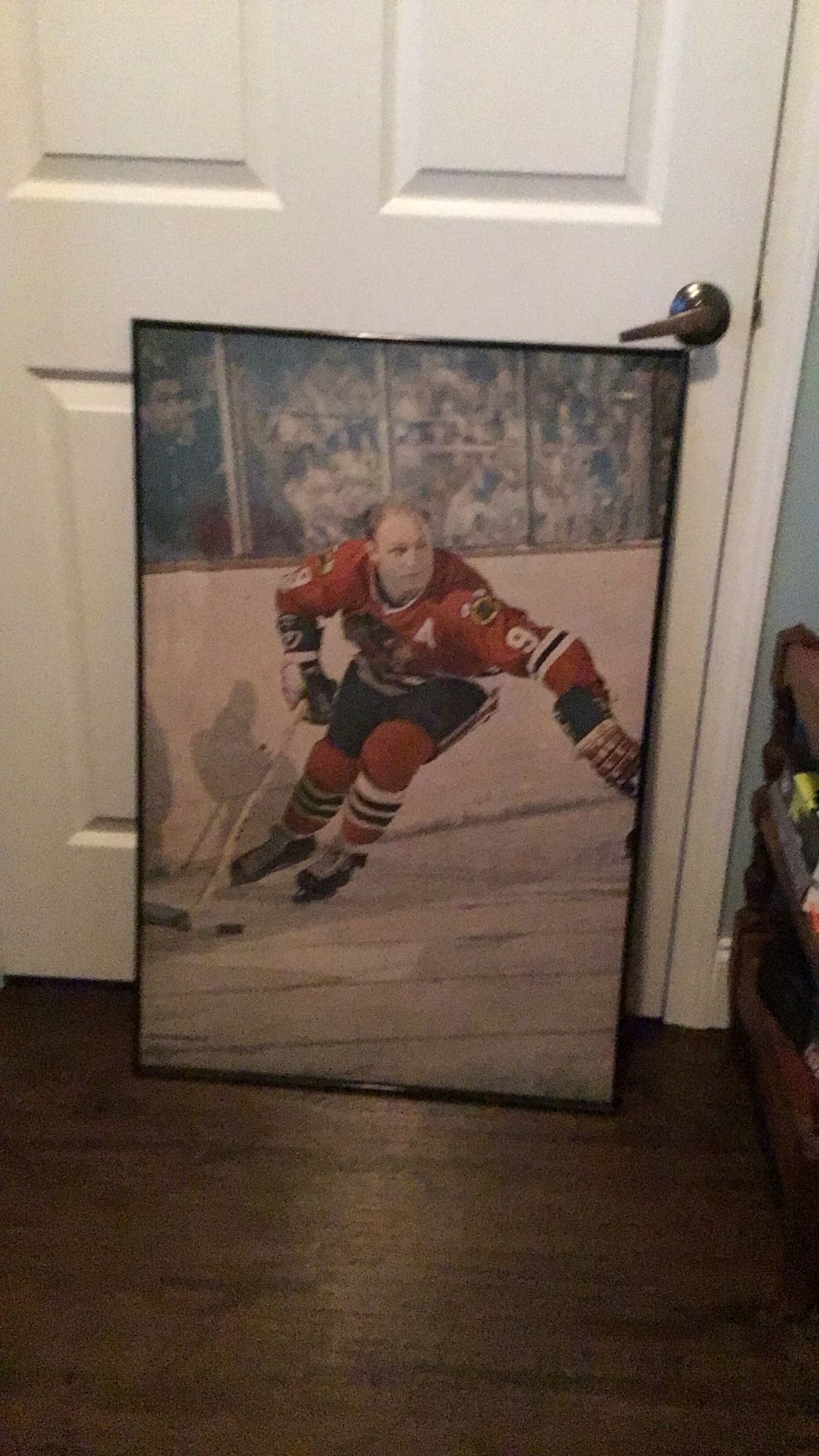 Vintage 1970 Bobby Hull Sports Illustrated Poster Framed