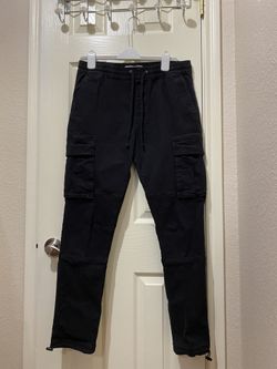 Pacsun Stretch Performance Black Slim Cargo Joggers