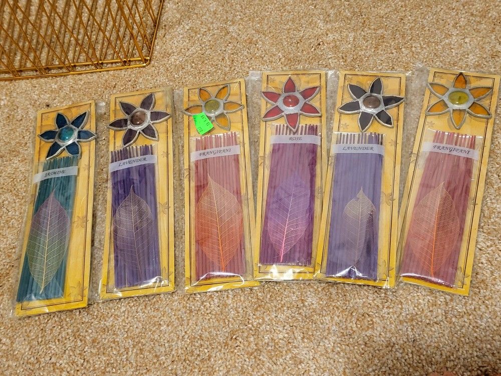 Flower Scented Incense Sticks Set