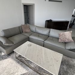 Almost Brand New  Leather Couch