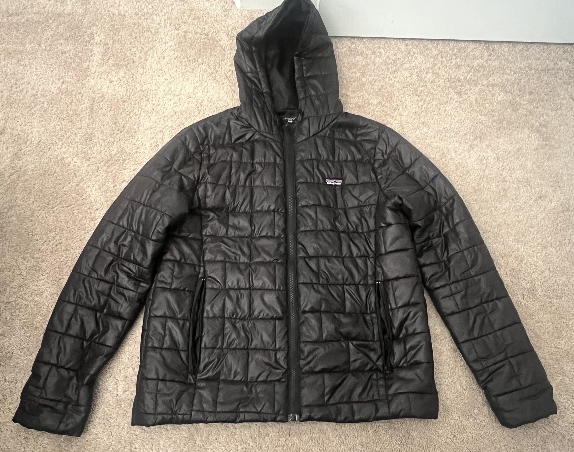 Men’s Patagonia Nano Puff Hoody Jacket Size Small Black