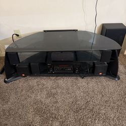 Tv Stand Receiver And Speakers For Sale