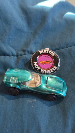 Hot wheels vintage red line TORERO where teal color white interior 1968 USA Hot wheels vintage red line TORERO where teal color white interior 1968 US