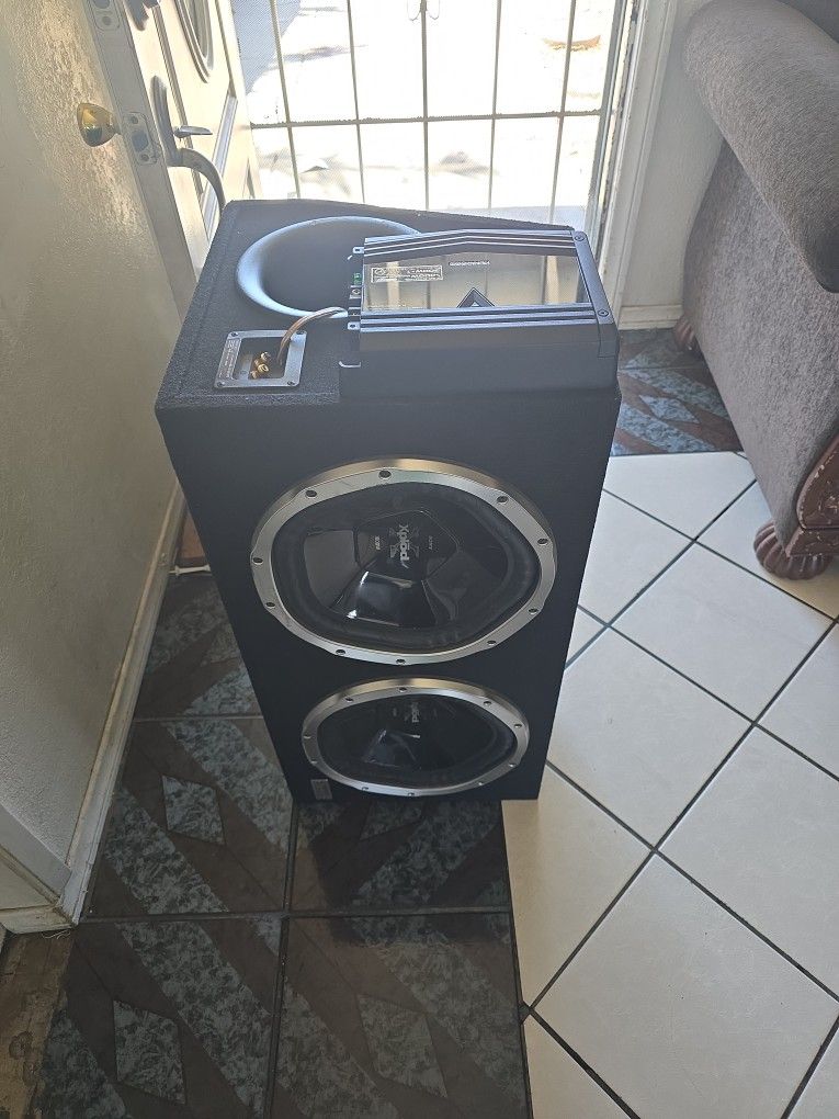 Bocinas Sony Xplod 1000 + 1000 Y Amplificador