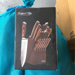 Knife Set With Wooden Block 9 Pieces