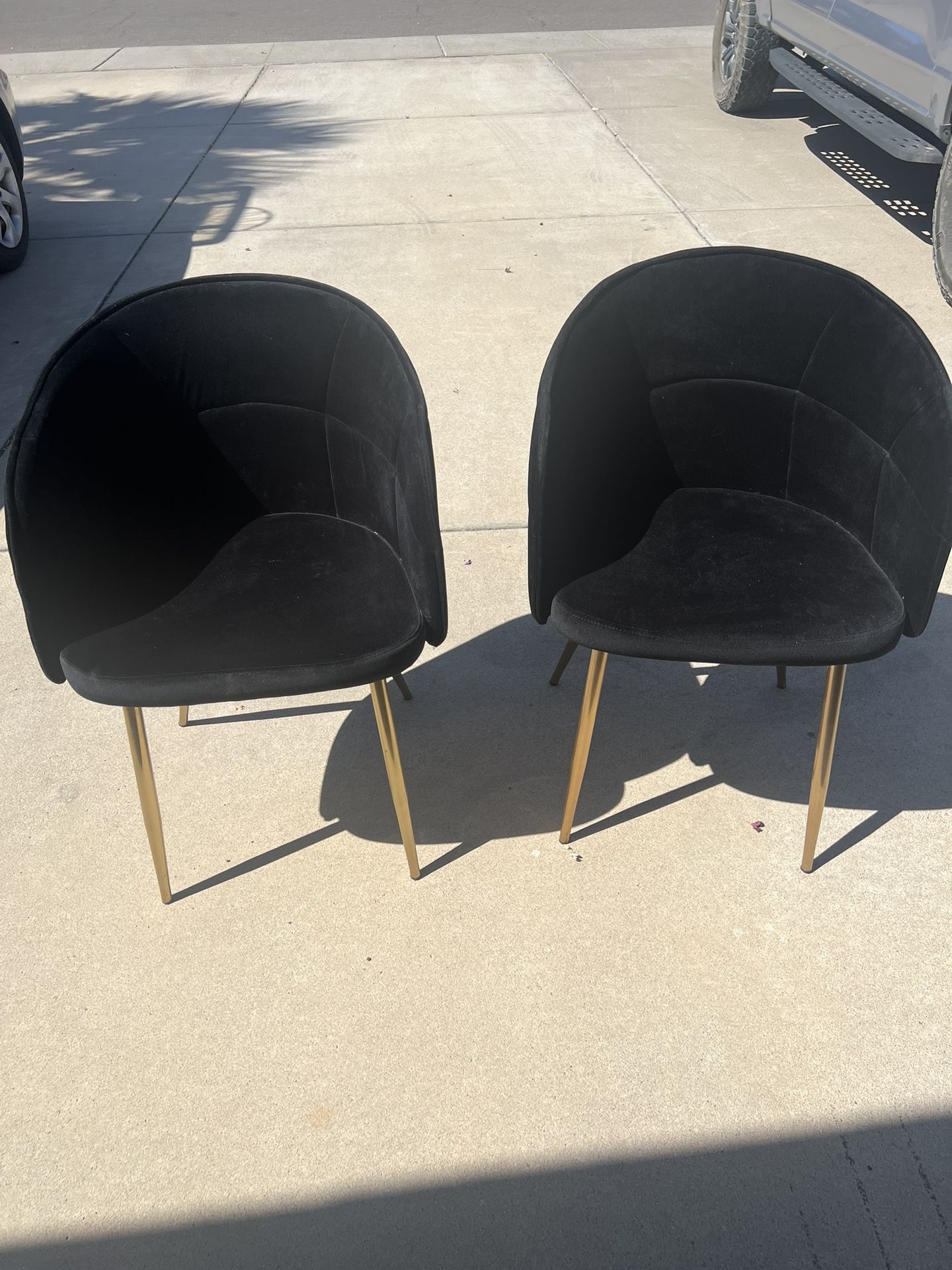 Lumisource Luna Black Fran Accent Chair Set