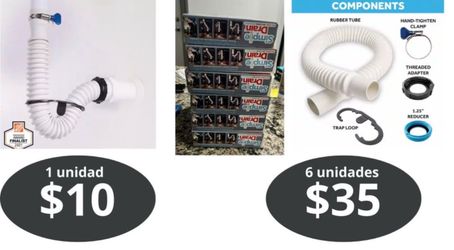 1.25 in. Rubber Threaded P-Trap Bathroom Single Sink Drain Kit