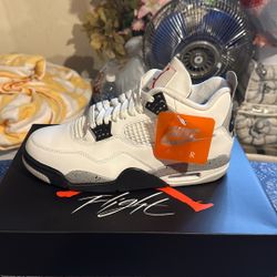 Jordan Retro 4 White Cement 