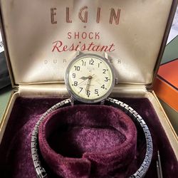 Vintage Elgin Electronic Watch w/ Original Display Box – Geman - Not Working
