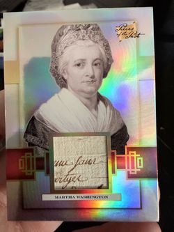 🇺🇸 MARTHA WASHINGTON AUTHENTIC HANDWRITTEN RELIC 🇺🇸