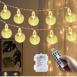 battery operated globe string lights