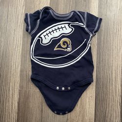 Rams Baby Onesie Size 3-6 Months