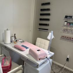 Nail Desk + Supplies 