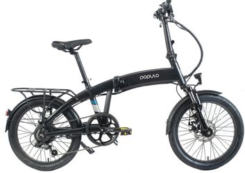 Populo Folding Electric Bike with seat cushion and lock