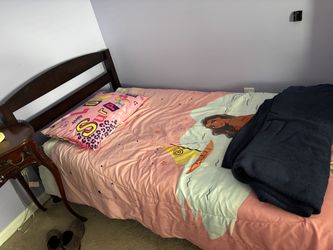 Black twin bed frame