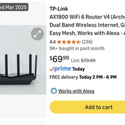 Ax1800 WiFi Router