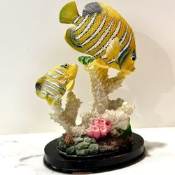 Great World Co Tropical Fish Coral Reef Figurine Home Decor Aquarium Display