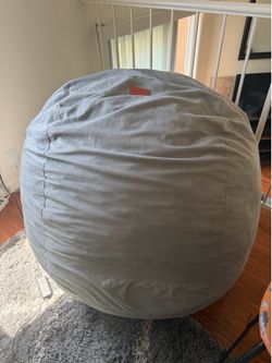 CordaRoy’s Queen Convertible Bean Bag Chair/Bed - Gray