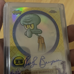Sponge bob topps chrome